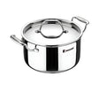Bergner Argent Triply Stainless Steel Casserole with Lid 28 cm _ 8.3 L_Front View