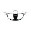 Bergner Argent Triply Stainless Steel Deep Kadai with Lid 26 cm _ 4.5 L_Front View