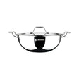 Bergner Argent Triply Stainless Steel Deep Kadai with Lid 34 cm _ 9.1 L_Front View
