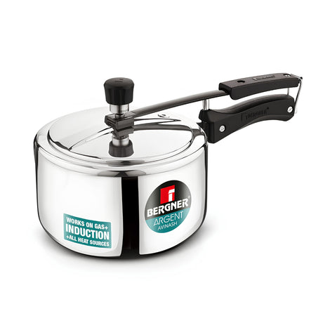Bergner Argent Triply Stainless Steel Inner Lid Pressure Cooker 1.5 L_1