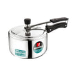 Bergner Argent Triply Stainless Steel Inner Lid Pressure Cooker 1.5 L_Front View