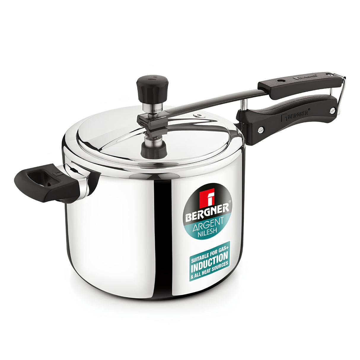 Bergner Argent Triply Stainless Steel Inner Lid Pressure Cooker 5 L_1
