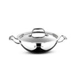 Bergner Argent Triply Stainless Steel Kadai with Lid 28 cm _ 4.3 L_1