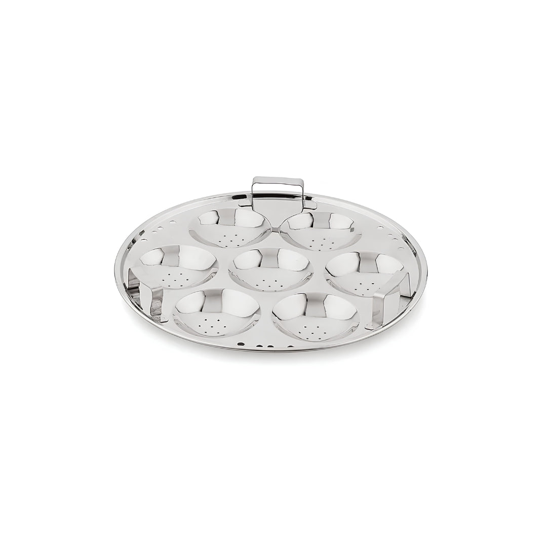 Bergner Argent Triply Stainless Steel Multi Kadai with 5 Plates and Lid - 28 cm_3