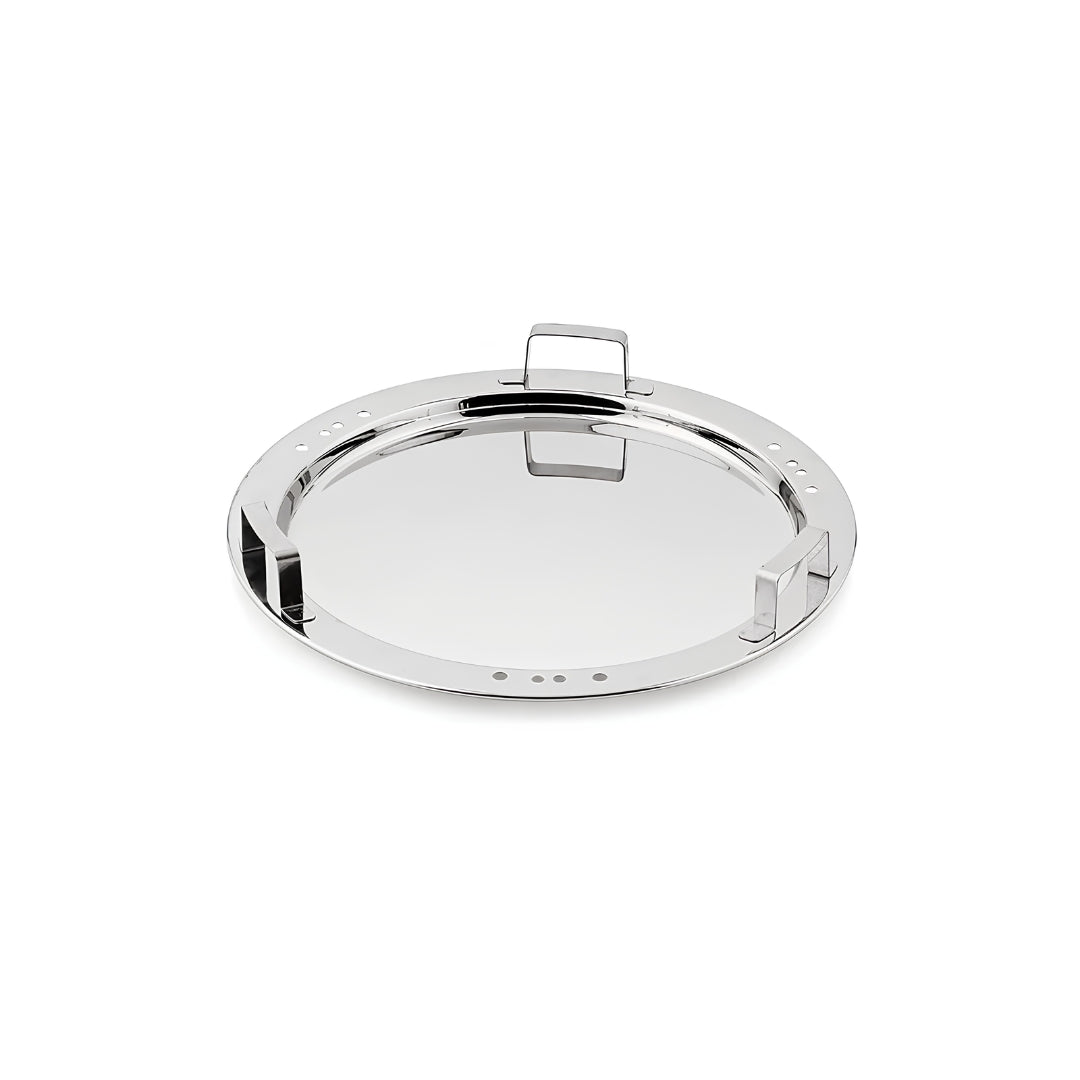 Bergner Argent Triply Stainless Steel Multi Kadai with 5 Plates and Lid - 28 cm_5