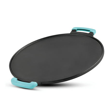 Bergner Eco Cast Iron Dosa Tawa with Silicone Sleeve 30 cm - Black_1