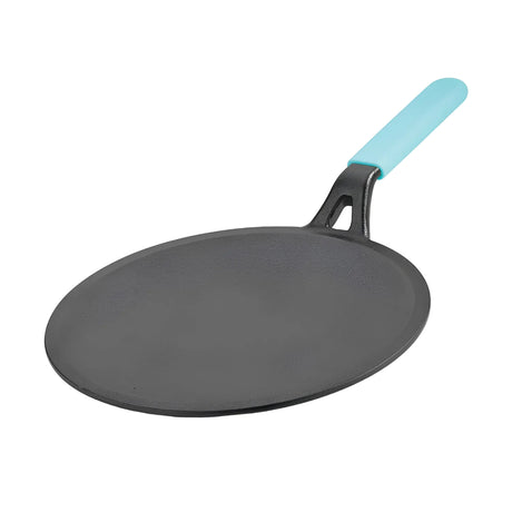 Bergner Eco Cast Iron Roti Tawa with Silicone Sleeve 26 cm - Black_1