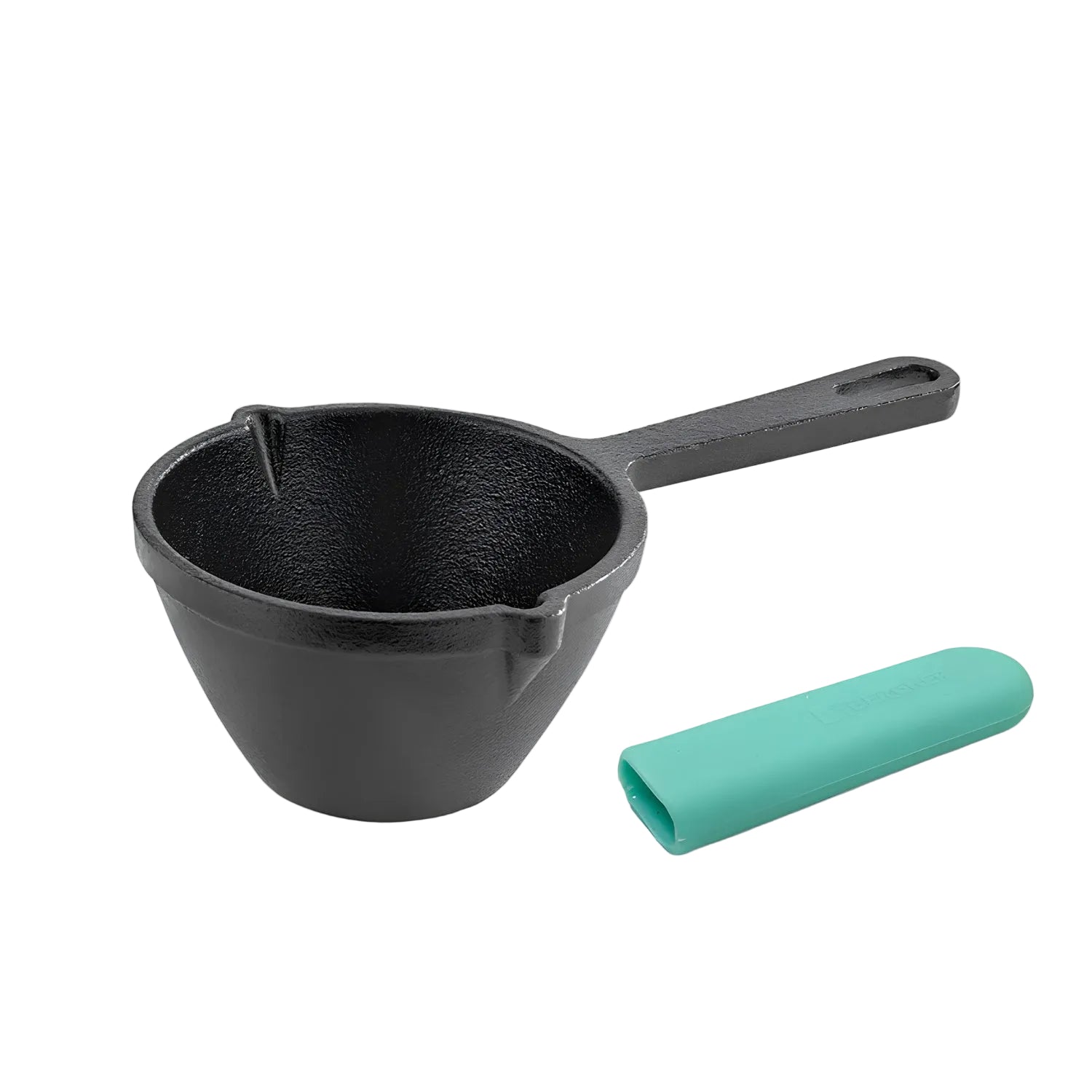 Bergner Eco Cast Iron Tadka Pan with Silicone Sleeve 10 cm - Black_1