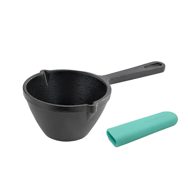 Bergner Eco Cast Iron Tadka Pan with Silicone Sleeve 10 cm - Black_1