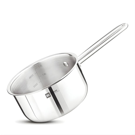 Bergner Essentials Girisha Triply Stainless Steel Milk Pan 16 cm \ 1.7 L_1