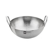 Bergner Essentials Hammered Triply Stainless Steel Kadai 32 cm _ 6.5 L_Front View