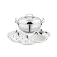 Bergner Essentials Triply SS Multikadai with 5 Plates and Lid 27 cm_1
