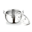 Bergner Essentials Triply SS Rice Handi with Glass Lid 24 cm \ 5.5 L_1