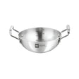 Bergner Essentials Triply Stainless Steel Extra Deep Kadai 20 cm _ 1.5 L_Front View