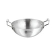 Bergner Essentials Triply Stainless Steel Extra Deep Kadai 22 cm _ 2 L_Front View