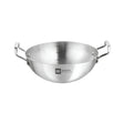 Bergner Essentials Triply Stainless Steel Extra Deep Kadai 28 cm _ 4 L_Front View