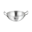 Bergner Essentials Triply Stainless Steel Extra Deep Kadai 30 cm _ 5 L_Front View