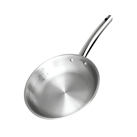 Bergner Essentials Triply Stainless Steel Fry Pan 24 cm _ 1.8 L_Front View