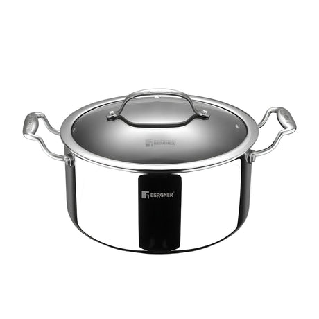 Bergner Hi-Tech Giro X Ceramic Coating Casserole with Glass Lid 20 cm \ 3 L_1