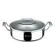 Bergner Hi-Tech Giro x Triply with Honeycomb Ceramic Coating Serving Pan with Glass Lid 28 cm \ 5.7 L_1