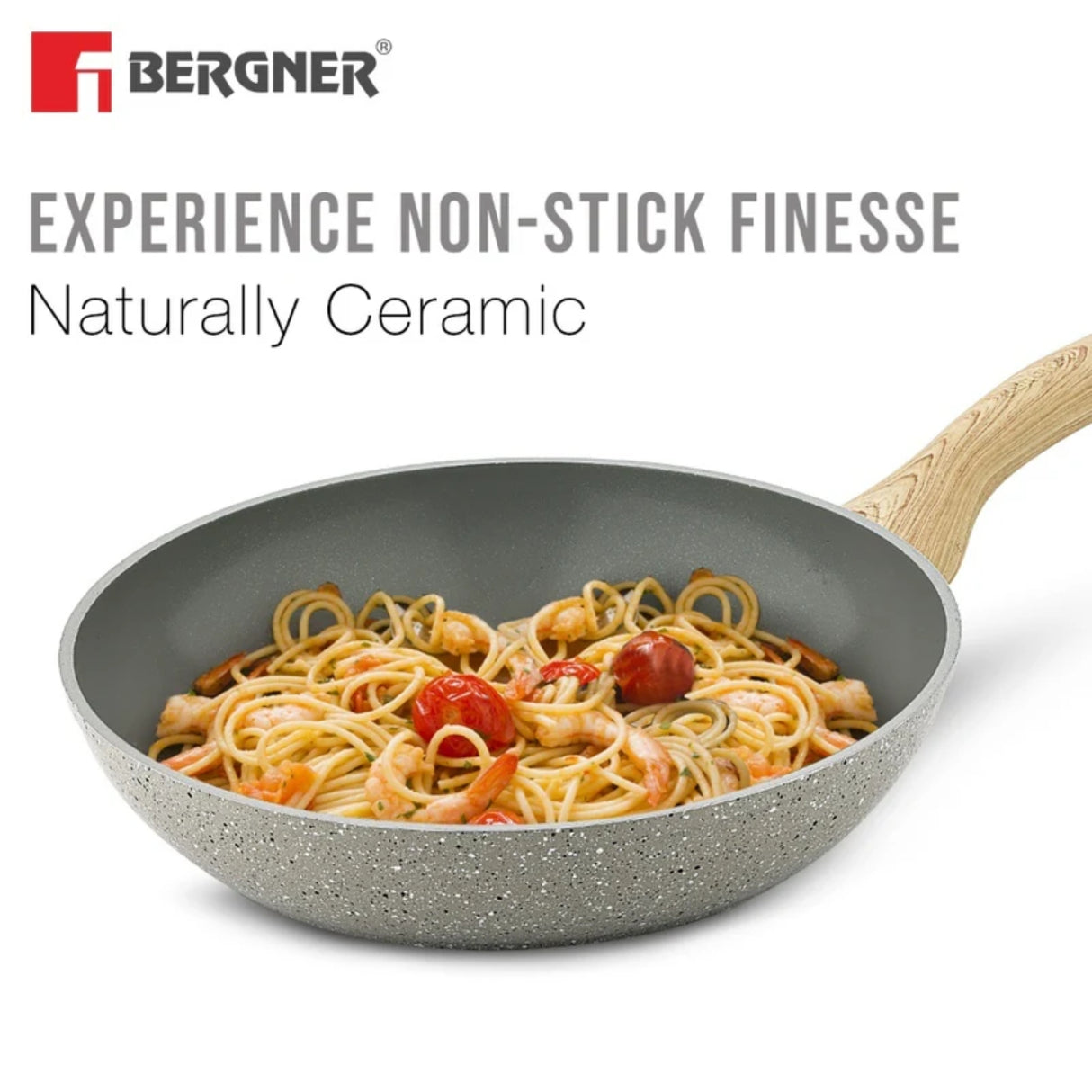 Bergner Naturally Ceramic Fry Pan 20 cm - Grey_6