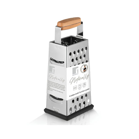 Bergner Naturally Stainless Steel Multi Function Grater 4 Sides - Silver_1