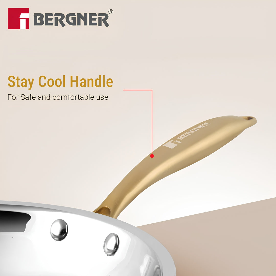Bergner Peetlam Kalai Brass Coated Fry Pan 24 cm _ 1 L - Golden Yellow_6