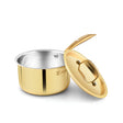Bergner Peetlam Kalai Coated Brass Sauce Pan with Lid 16 cm _ 1.6 L - Golden Yellow_1