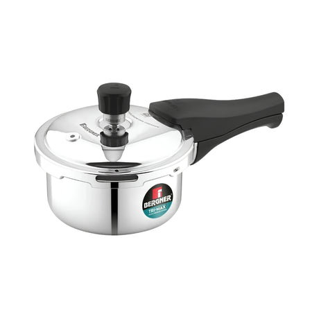 Bergner Trimax Junior Triply Stainless Steel Mini Pressure Cooker 1 L_Front View