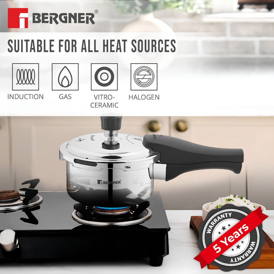 Bergner Trimax Triply Stainless Steel Pressure Cooker 6.5 L_Features_5