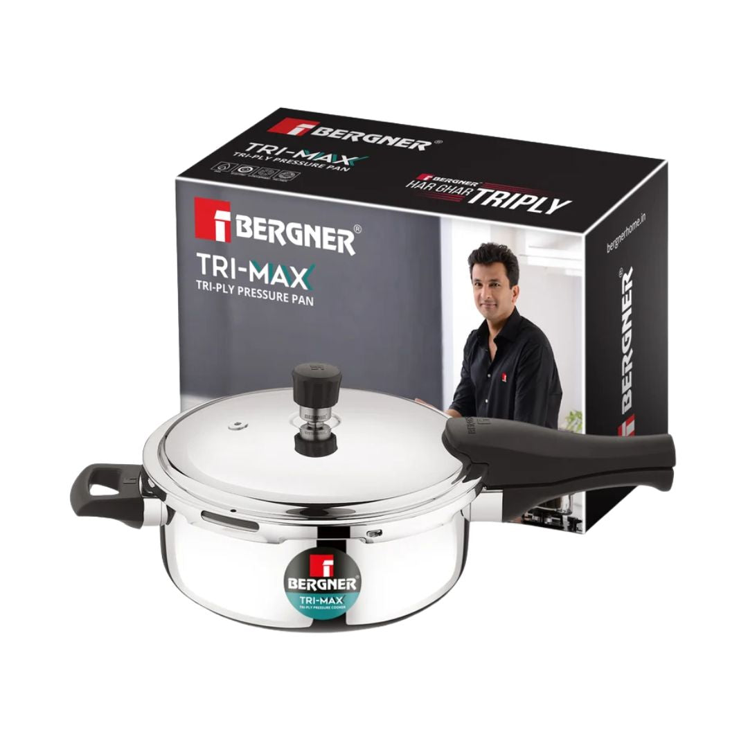 Bergner Trimax Triply Stainless Steel Pressure Pan 3.5 L_Features_1