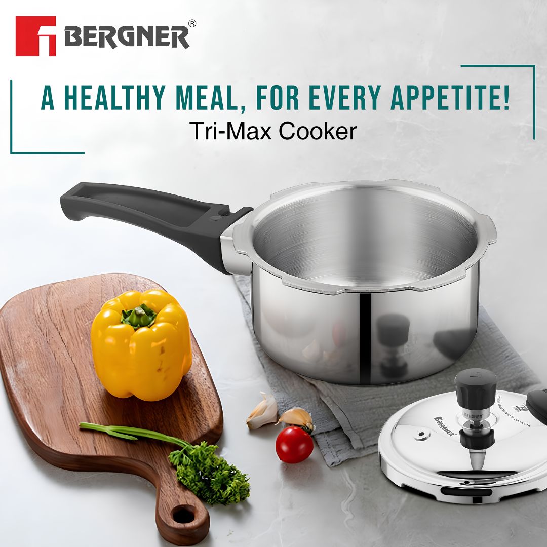 Bergner Trimax Triply Stainless Steel Pressure Pan 3.5 L_Features_4