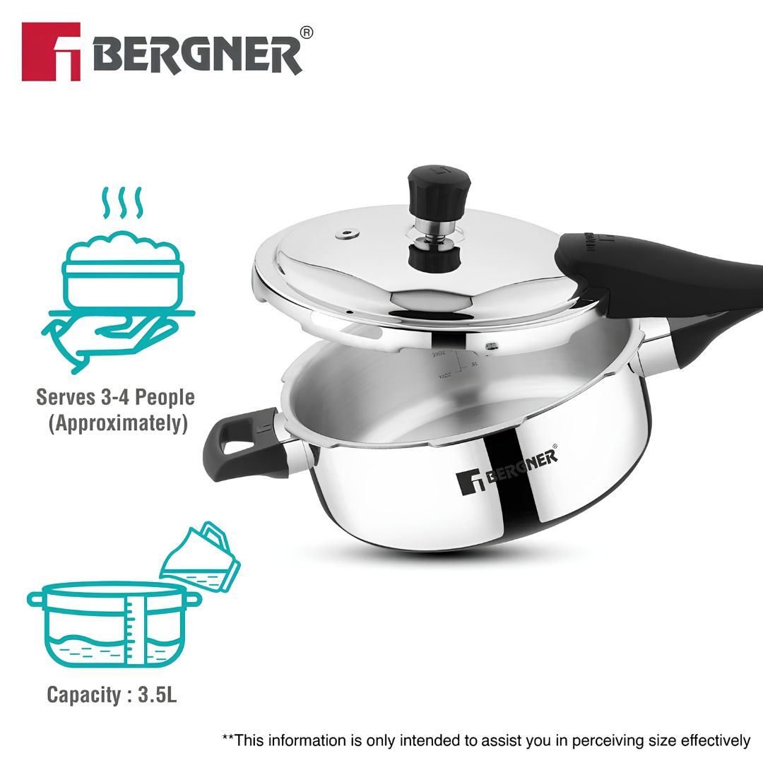 Bergner Trimax Triply Stainless Steel Pressure Pan 3.5 L_Features_5