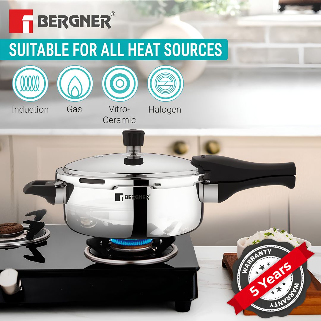 Bergner Trimax Triply Stainless Steel Pressure Pan 3.5 L_Features_8
