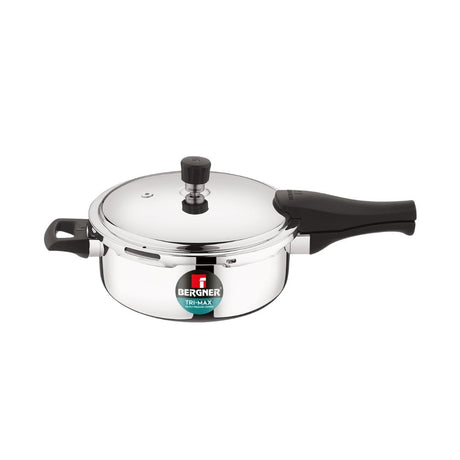 Bergner Trimax Triply Stainless Steel Pressure Pan 3.5 L_Front View