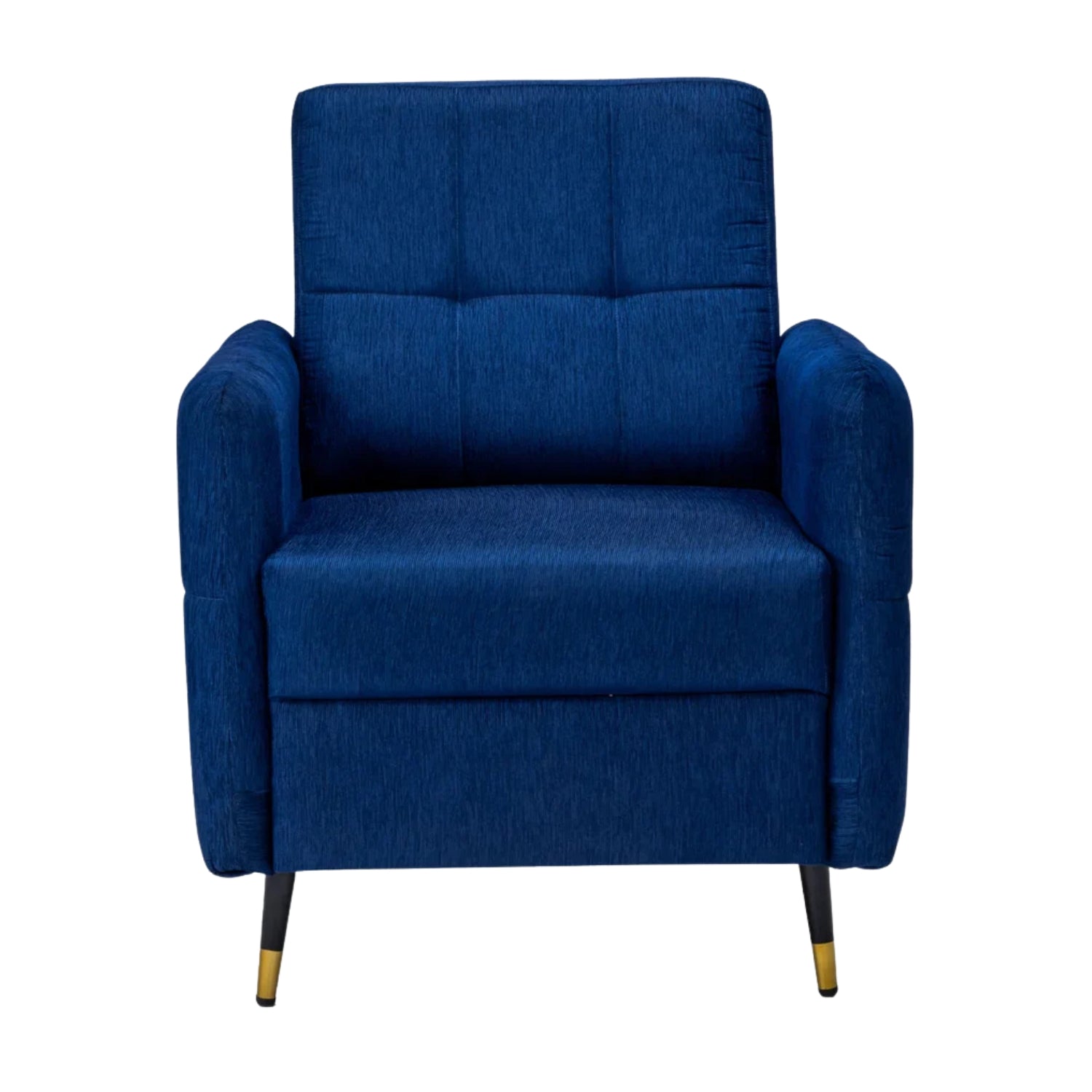 Berlin Pro Contemporary Short Rise Fabric Sofa 1 Seater - Blue