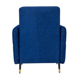 Berlin Pro Contemporary Short Rise Fabric Sofa 1-Seater - Blue