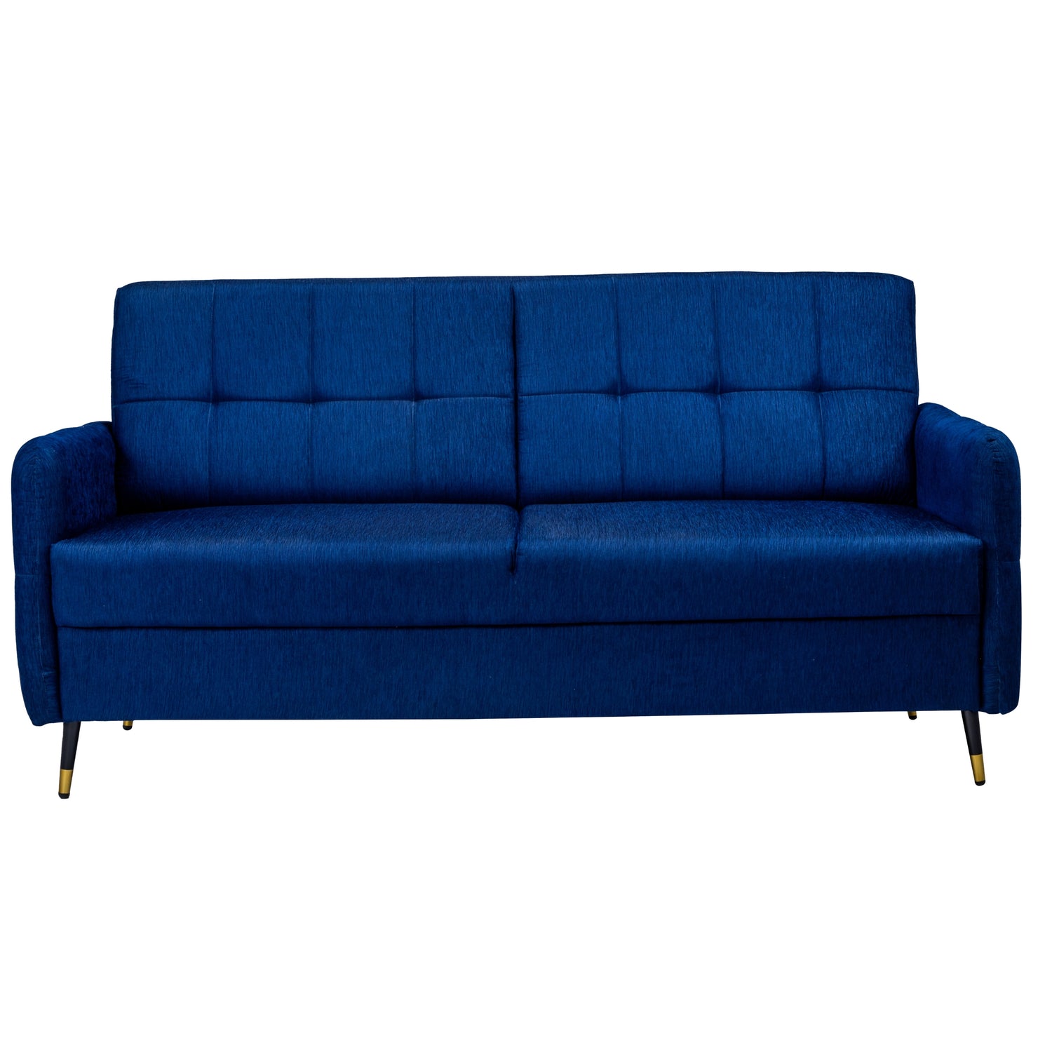 Berlin Pro Contemporary Short Rise Fabric Sofa 3-Seater - Blue