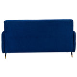 Berlin Pro Contemporary Short Rise Fabric Sofa Set (3+1+1 Seater) - Blue