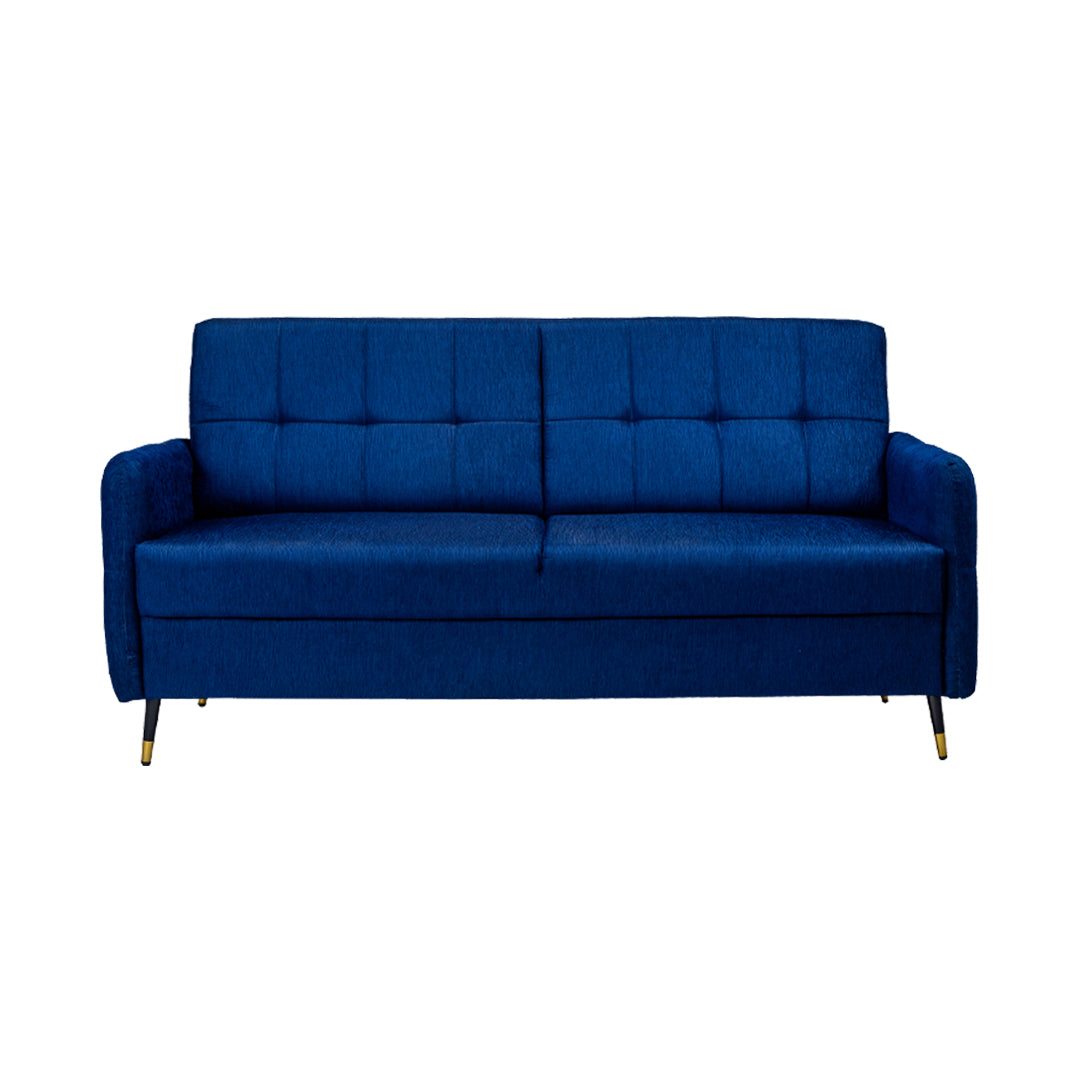 Berlin Contemporary Short Rise Fabric Sofa 3-Seater - Blue_2