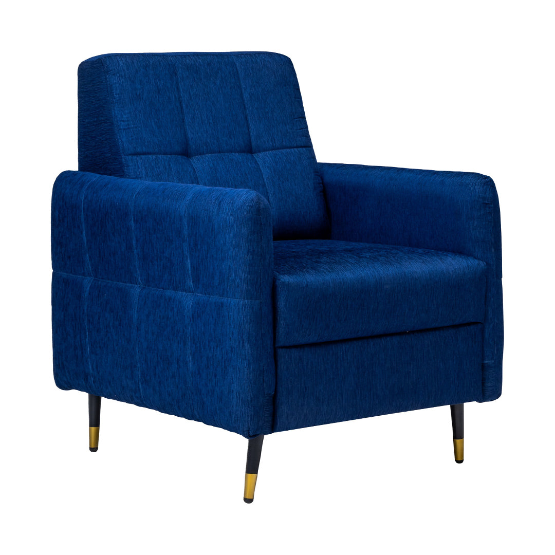 Berlin Contemporary Short Rise Fabric Sofa Set (3+1+1-Seater) - Blue_3