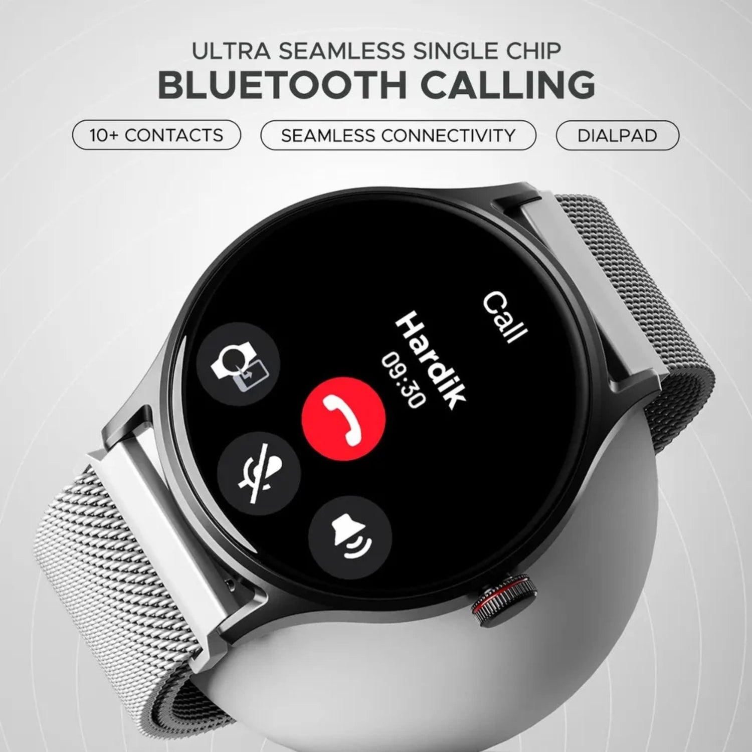 Boat Lunar Vista with HD Display Bluetooth Calling - Metal Silver - Image 4 - Buy Online at Chera Home Junction Coimbatore