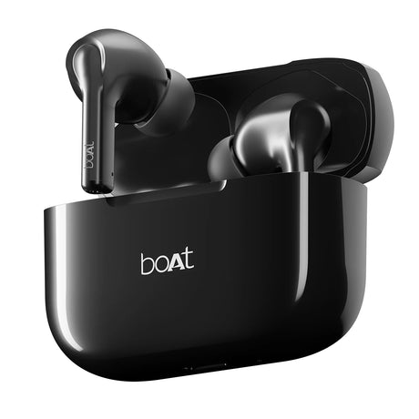 Boat Airdopes 161 True Wireless Earbuds - Pebble Black_1