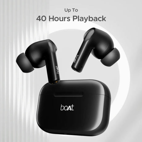 Boat Airdopes 161 True Wireless Earbuds - Pebble Black_2