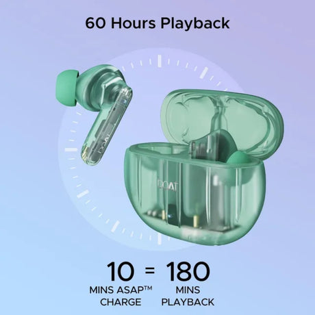 Boat Airdopes 191 ANC True Wireless Earbuds - Pellucid Green_2