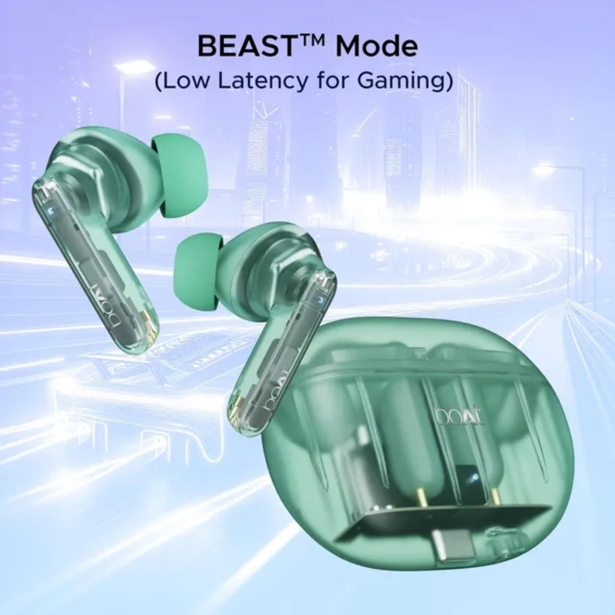 Boat Airdopes 191 ANC True Wireless Earbuds - Pellucid Green_5