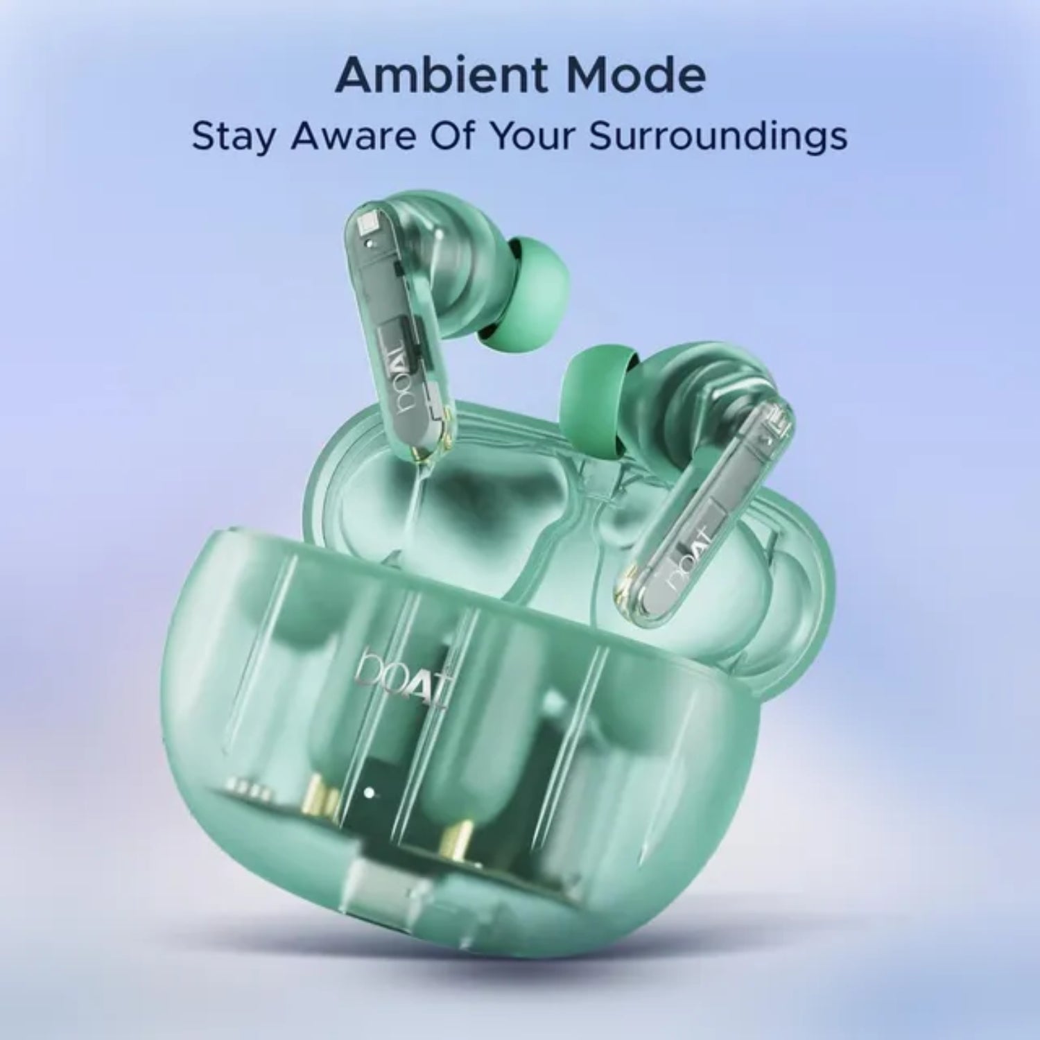 Boat Airdopes 191 ANC True Wireless Earbuds - Pellucid Green_7