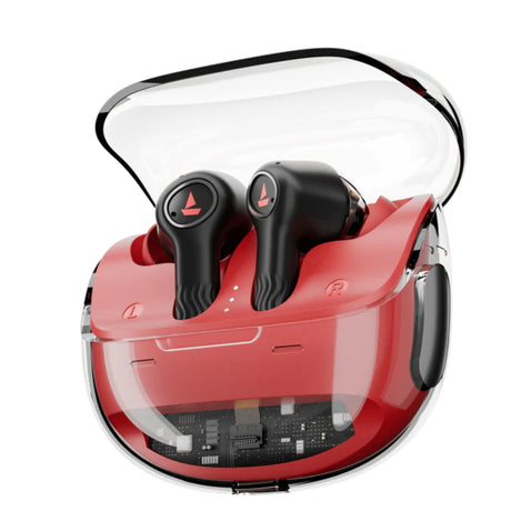 Boat Nirvana Crystl True Wireless Earbuds - Blazing Red_1