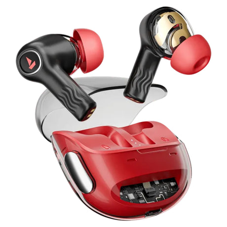 Boat Nirvana Crystl True Wireless Earbuds - Blazing Red_2