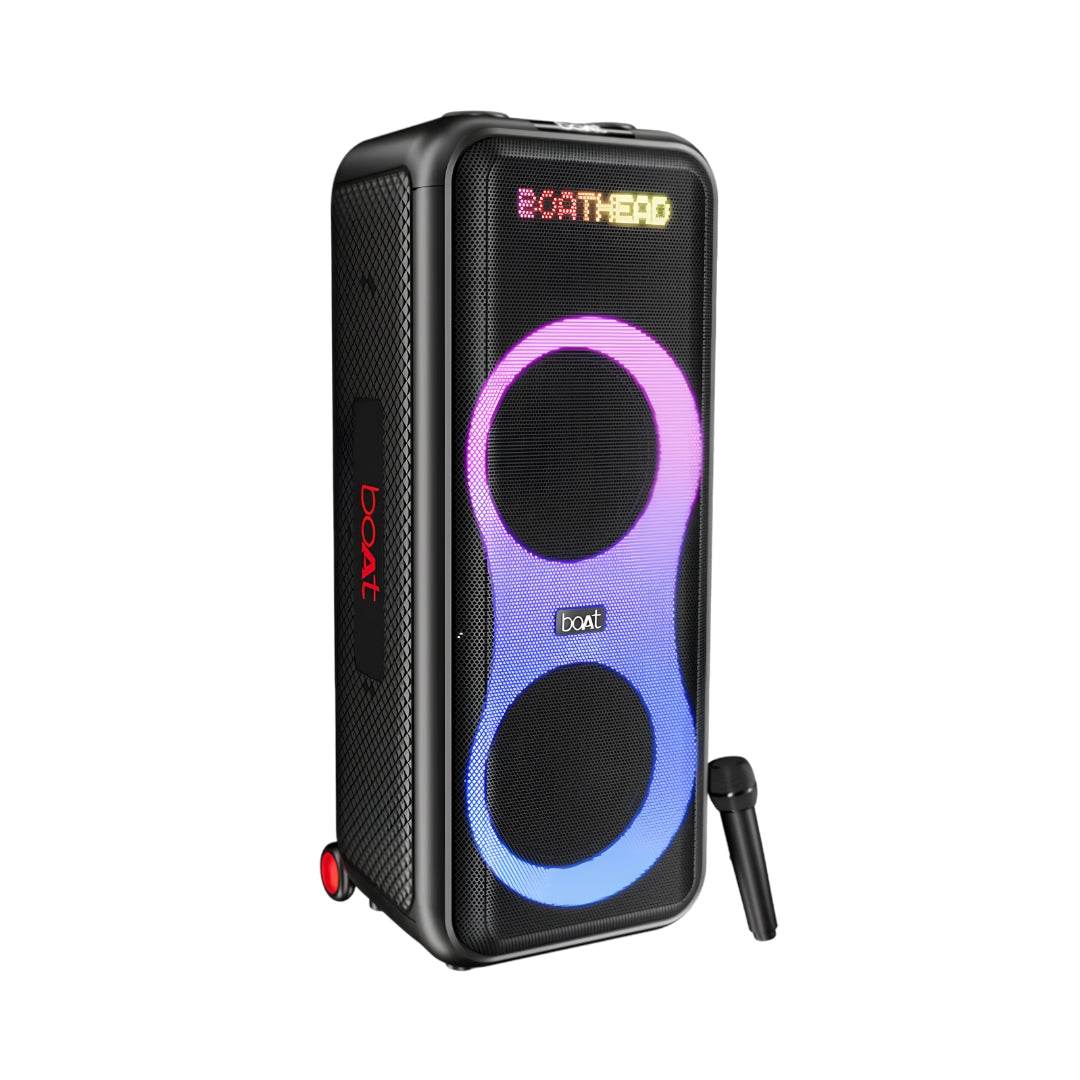Boat Partypal 600 Bluetooth Party Speaker 220W - Premium Black_FrontView